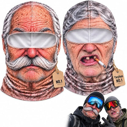 Funny Face Ski Mask Balaclava | Adult Winter Face Cover