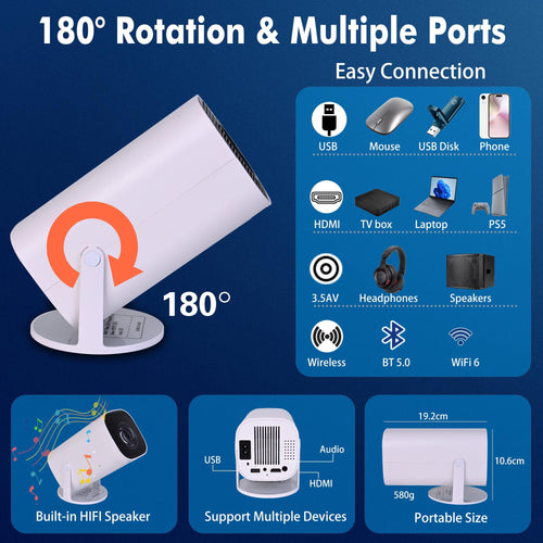 Lumi Beam Smart Projector – 4K Support