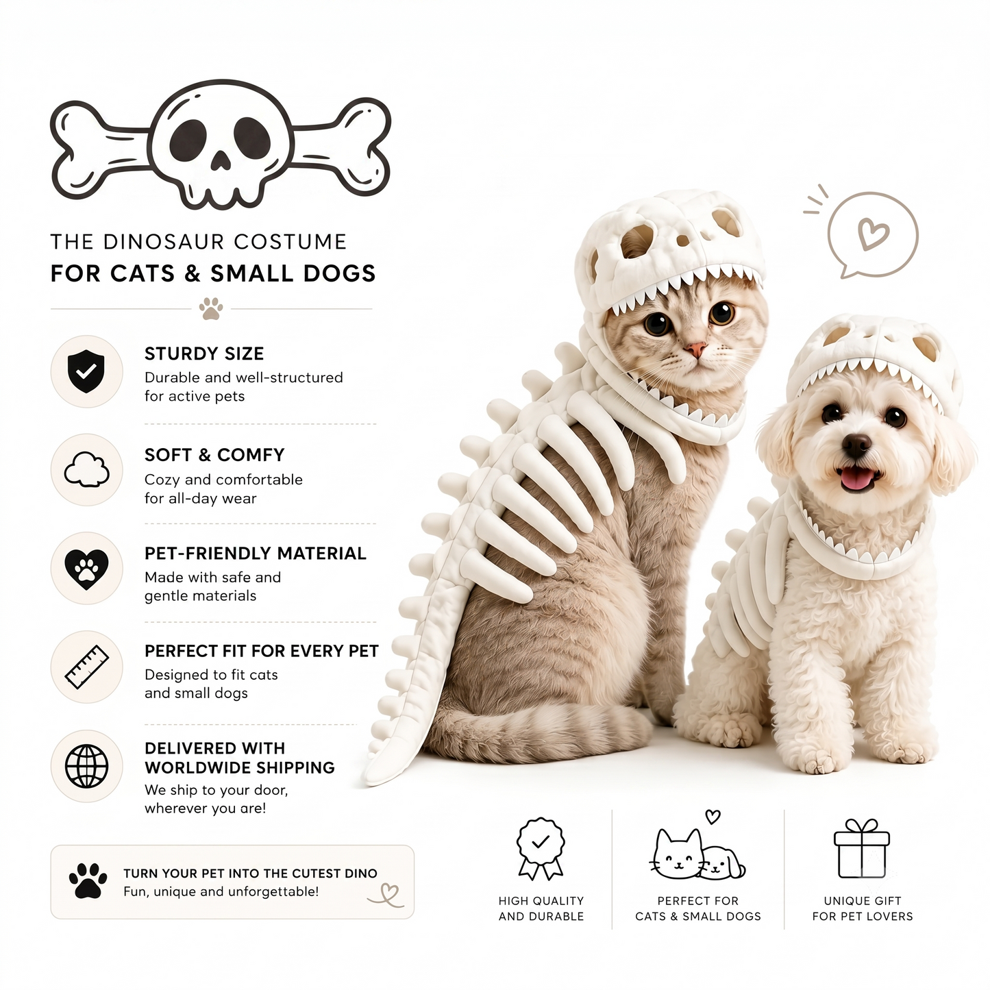 BoneRex Pet Costume