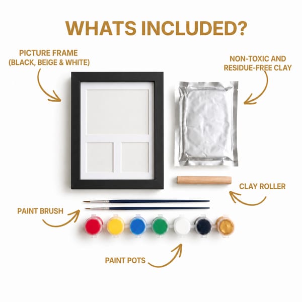 Dog Paw Print Kit – Clay Impression Frame