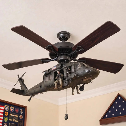 Military Helicopter Ceiling Fan