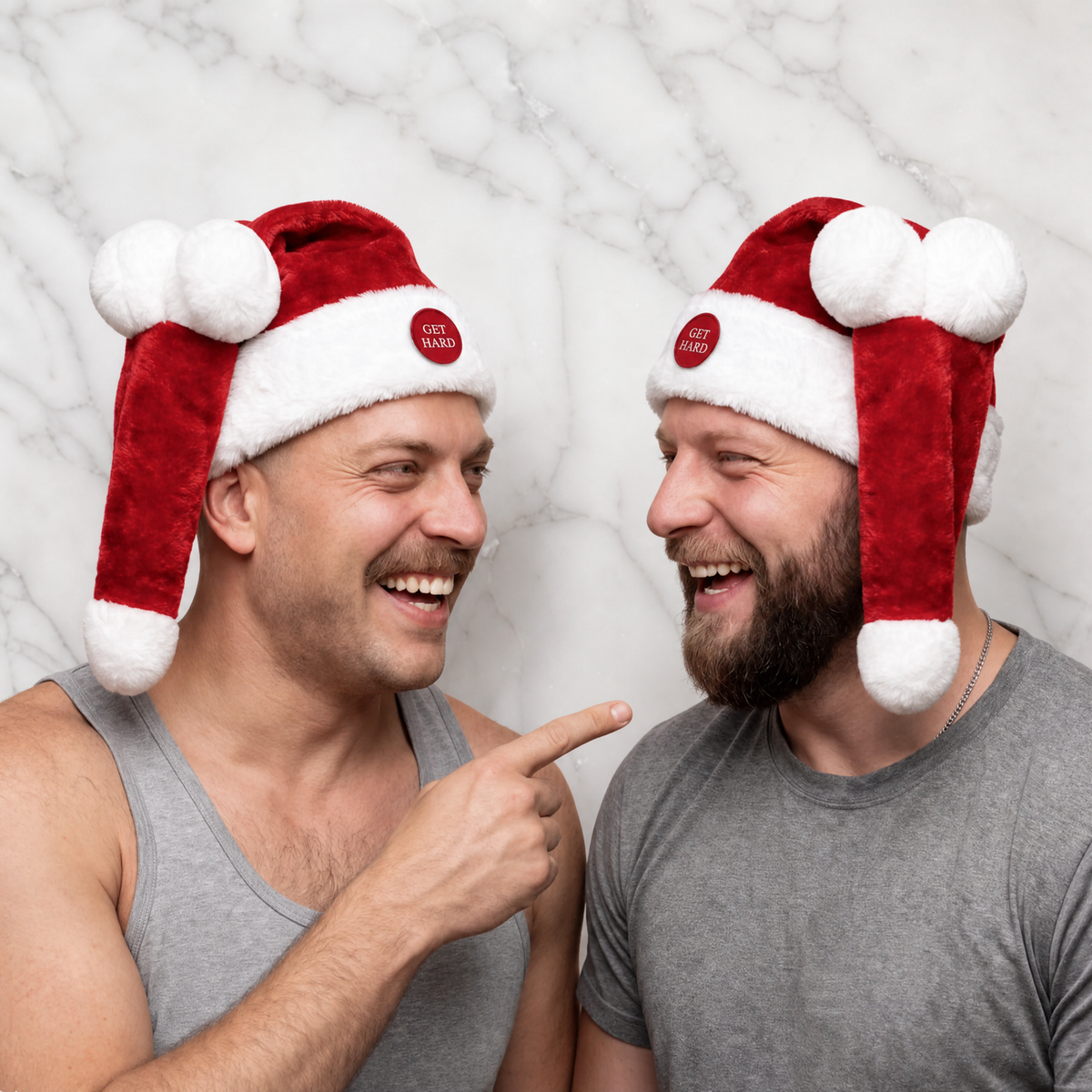 Get Hard Santa Hat – Funny Animated Christmas Hat