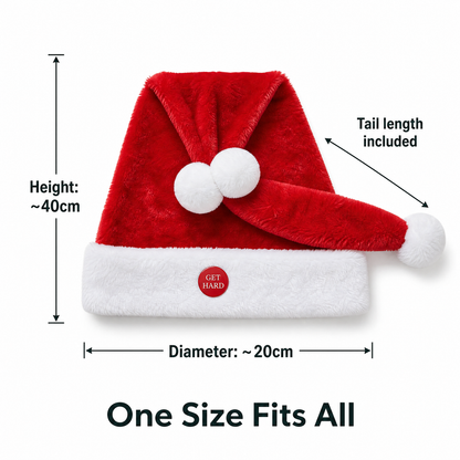 Get Hard Santa Hat – Funny Animated Christmas Hat